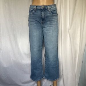 7 For All Mankind Light Blue Cropped Jeans